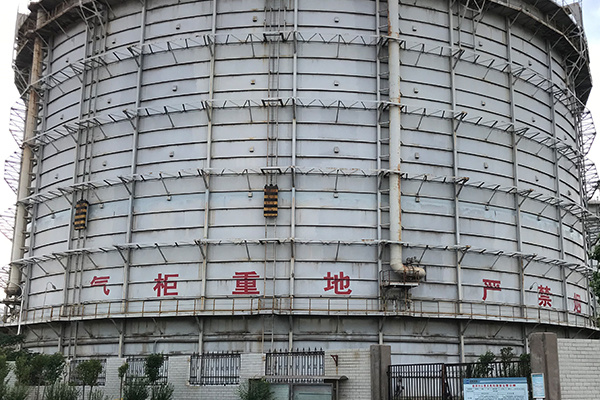 邯鋼10萬立方米煤氣柜防腐工程