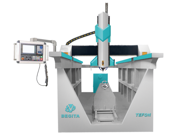Columna de 4 ejes que talla la máquina (TEFON)