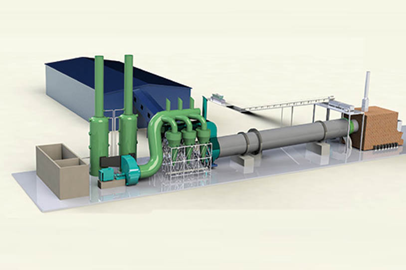 MGT系列高效节能滚筒干燥系统 /滚筒干燥机系统 /煤泥干燥系统