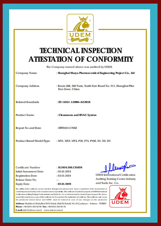 CE Cleanroom and HVAC System CE Cleanroom and HVAC System