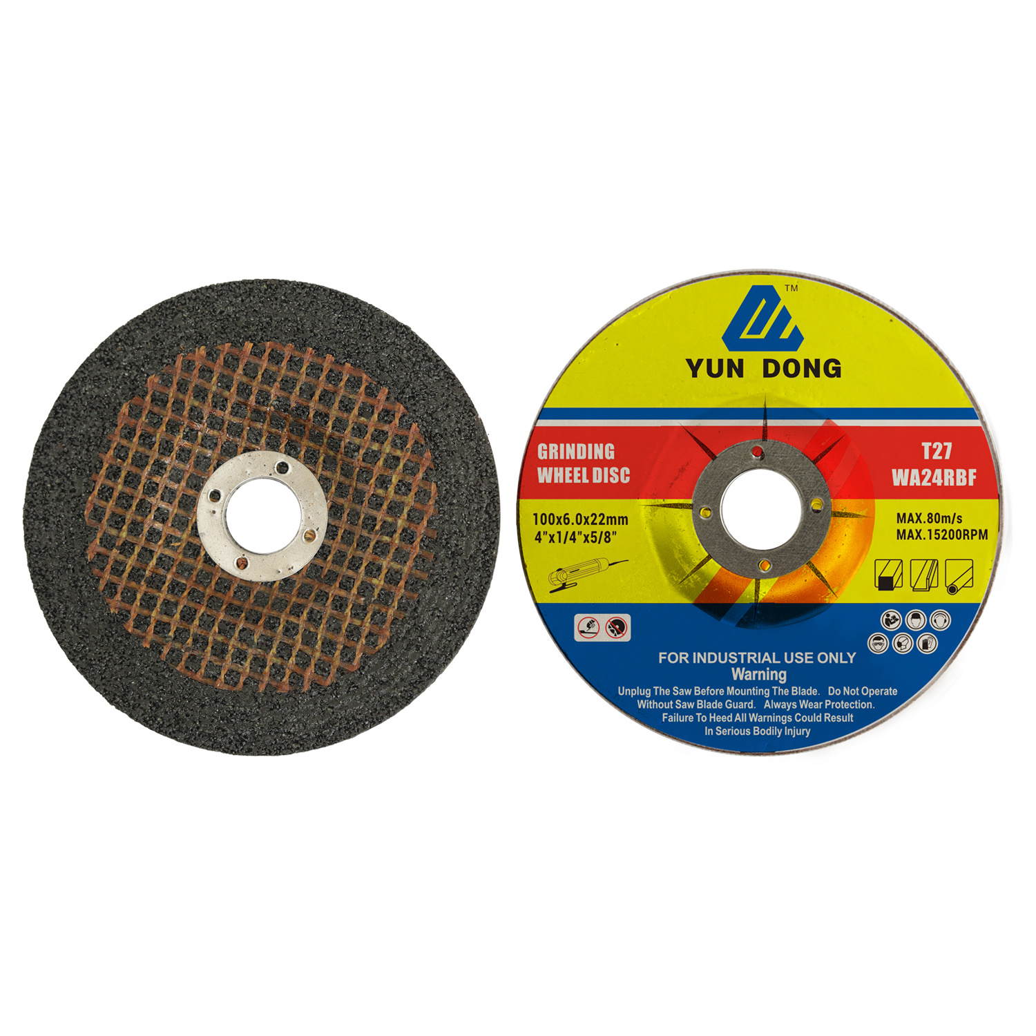 100*6 black abrasive disc 2.5 mesh