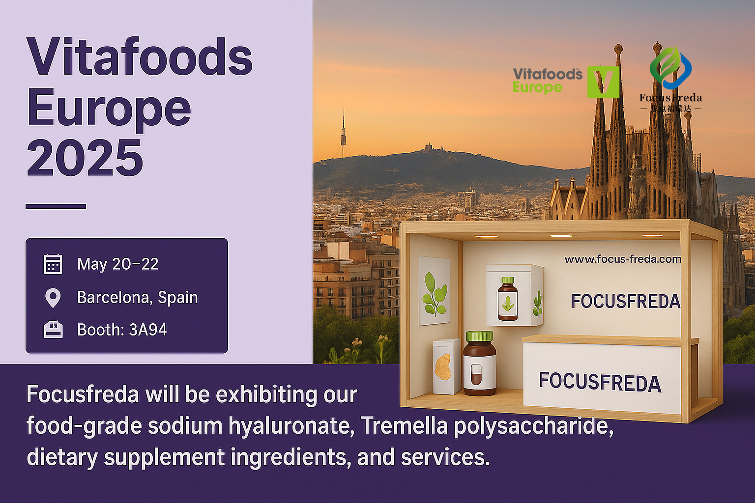 Focusfreda & Vitafoods Europe 2025 | Unlock the Power of Functional Ingredients