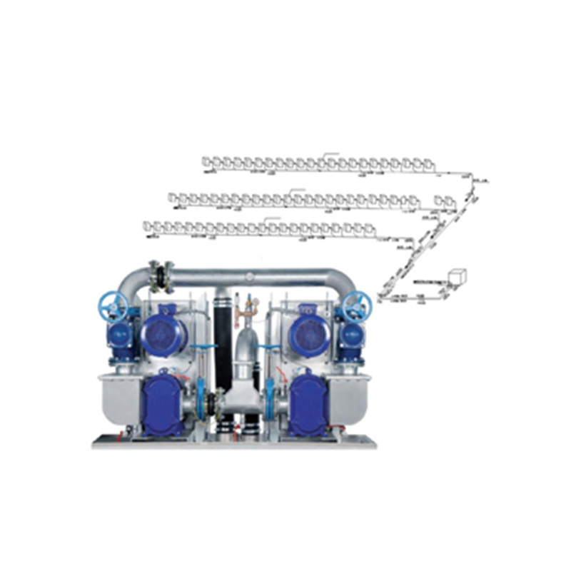 Vacuum suction and blowdown cam pump unit