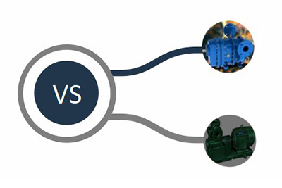 Comparison of Nord lobe pump and swing rotor pump