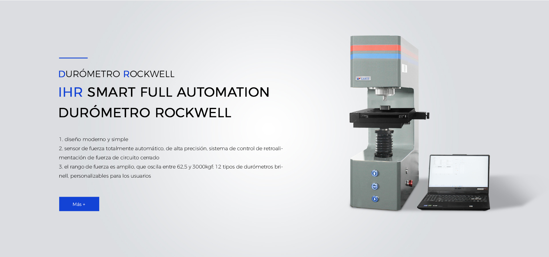 IHR Medidor inteligente de Dureza Rockwell
