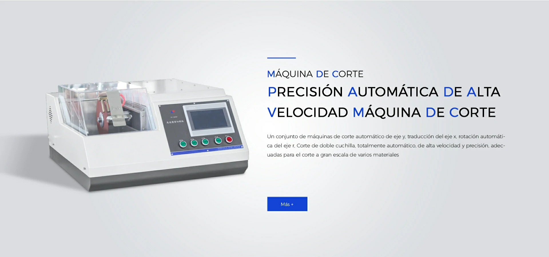 Máquina de corte de precisión automática de alta velocidad