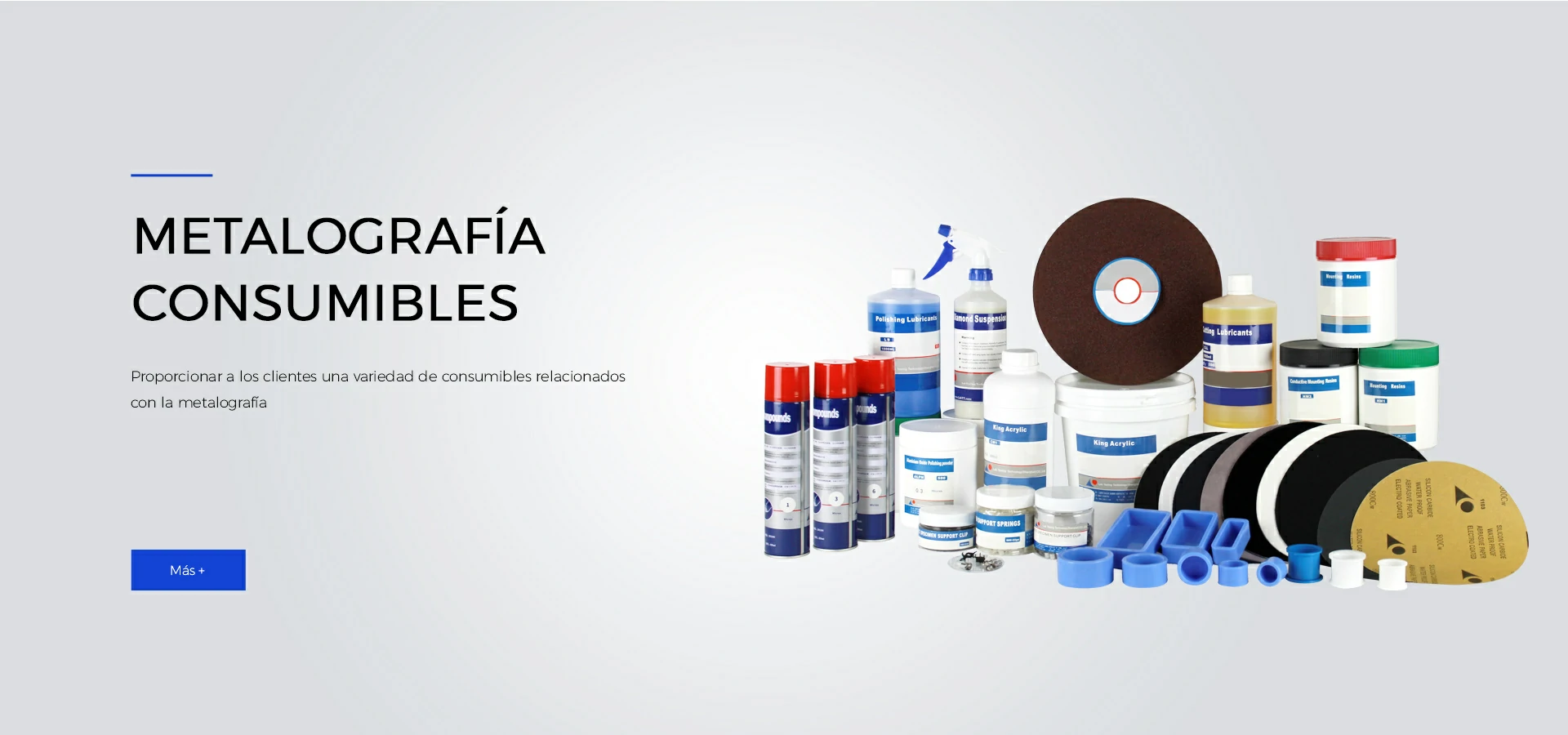 Consumibles metalográficos
