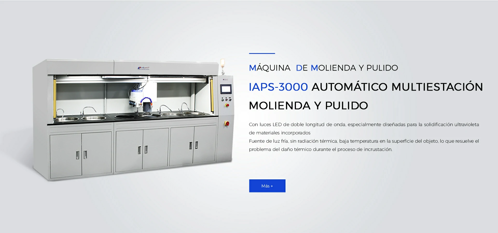 Máquina de molienda y pulido