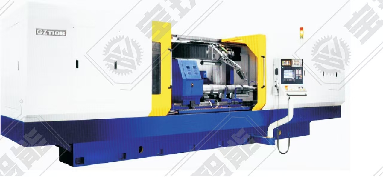 Wheel axle and neck grinding machine Wheel axle and neck grinding machine