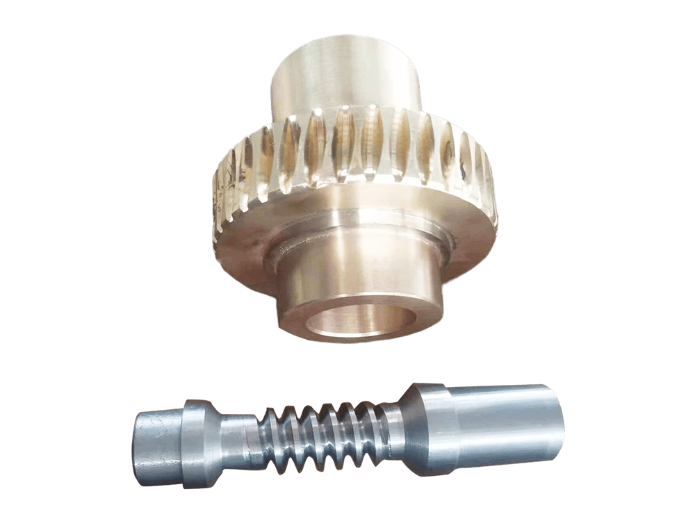 Archimedes worm gear pair