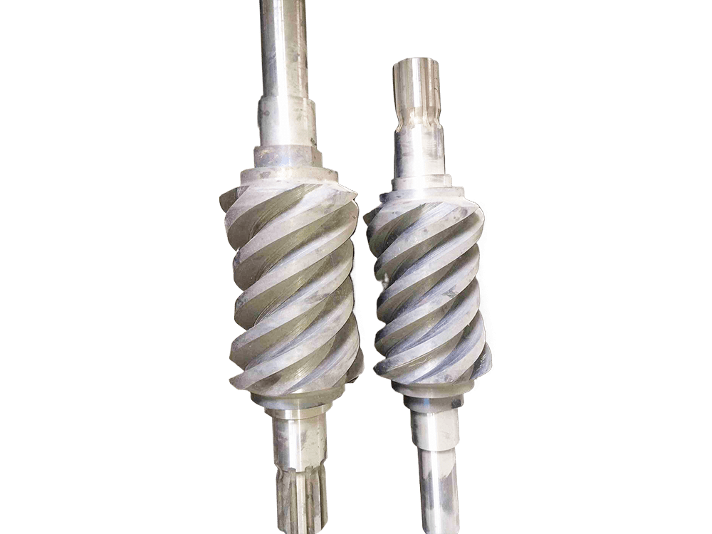 Heat treatment of multi-head enveloping worm
