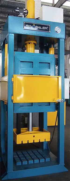 Vertical lifting chamber single ram baler_SINOBALER Vertical lifting chamber single ram baler_SINOBALER