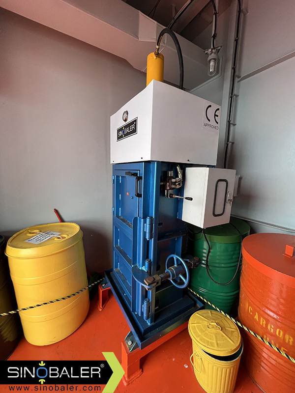 Sinobaler Marine Baler now operational onboard a vessel Sinobaler Marine Baler now operational onboard a vessel