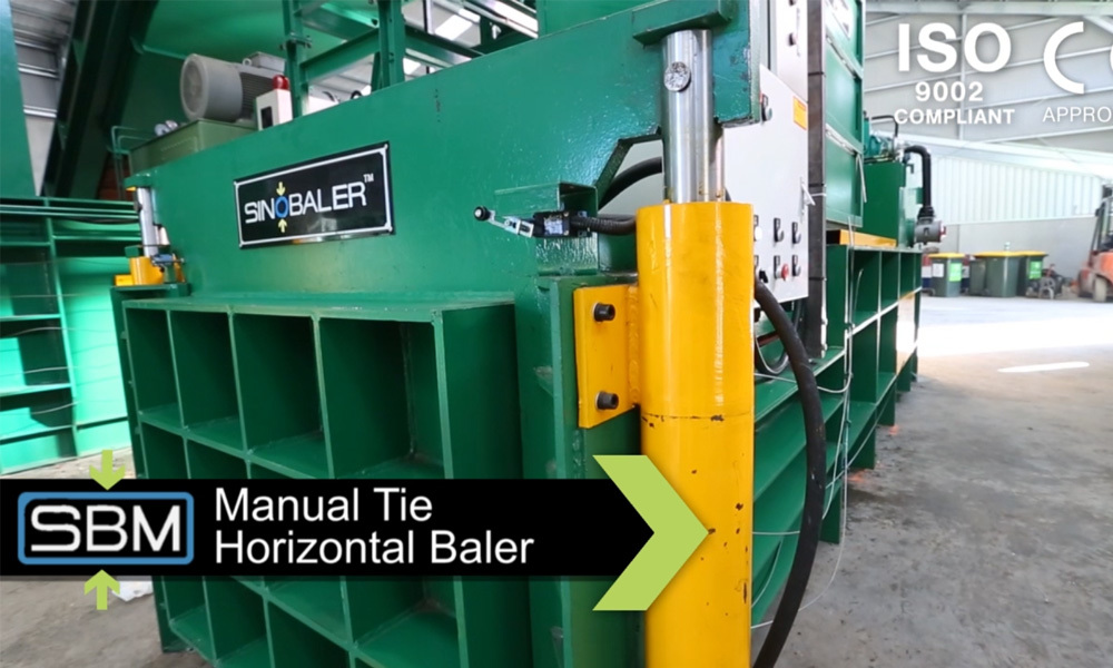 55. Semi Automatic Horizontal Baler with Operation Explain SHB1-s.mp4