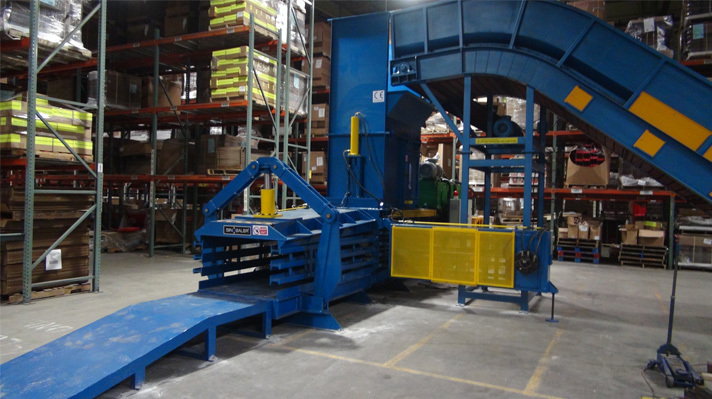19. Fully Automatic Horizontal Baler, Automatic Cardboard Baler SHBA2.mp4