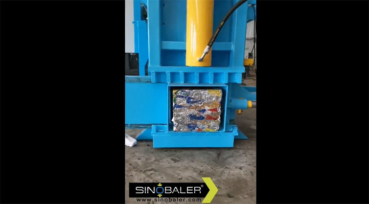 20. Aluminum Cans Briquetting Machine, Metal Cans Briquetting Machine SHB1-WSB-F.mp4