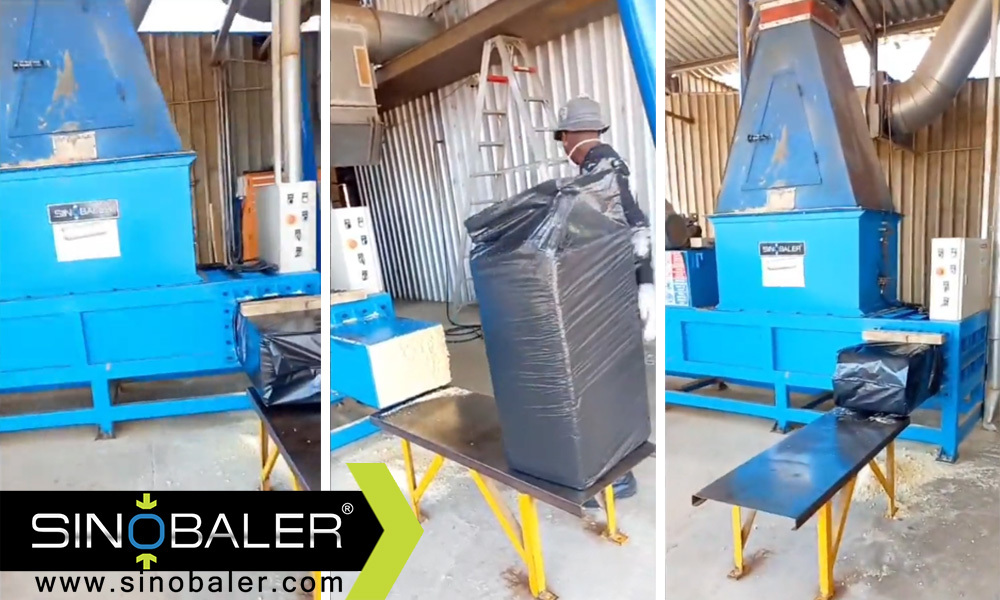 59. Wood shavings baling and bagging machine_ZAR232111003 SHB1-WS-400A Customized.mp4