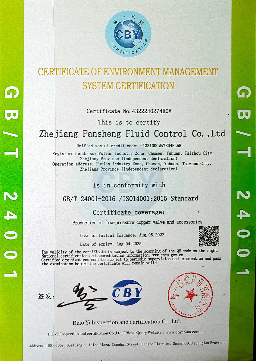 Environmental Management System Certificate 1 Environmental Management System Certificate 1