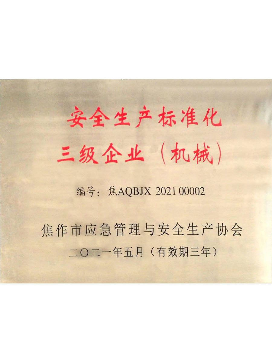 安全生产标准化奖牌