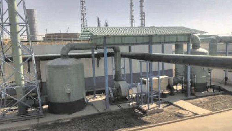 VOC waste gas treatment