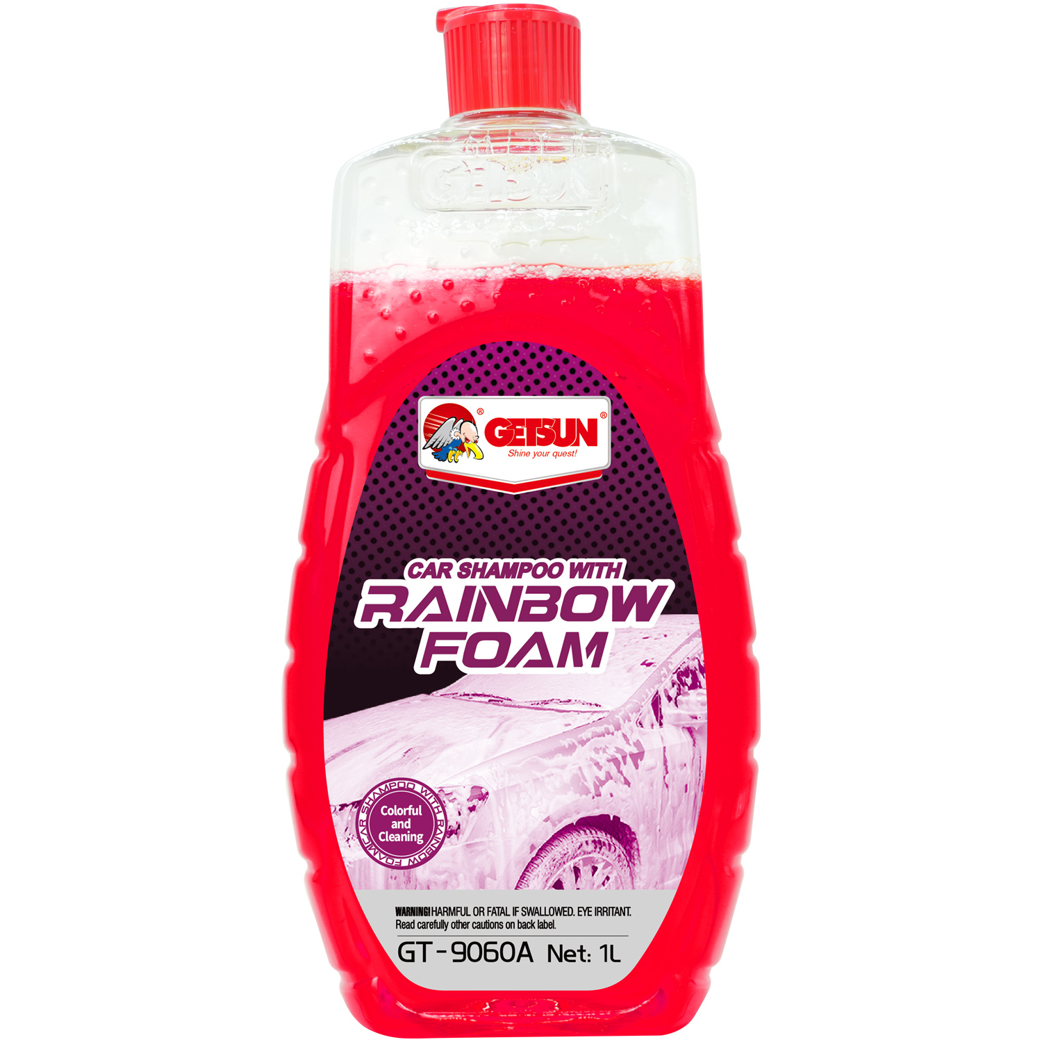 Car Shampoo With Rainbow Foam