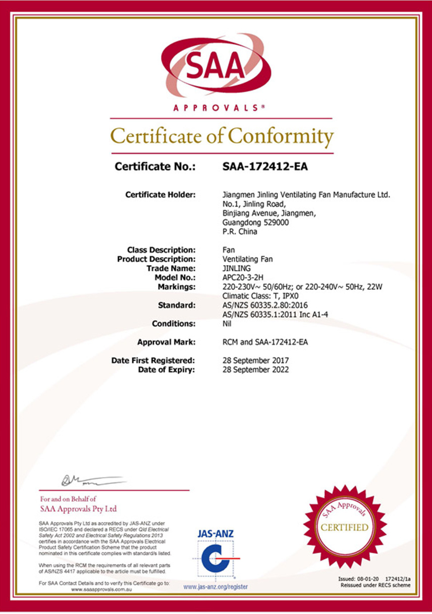 Certificate RECS