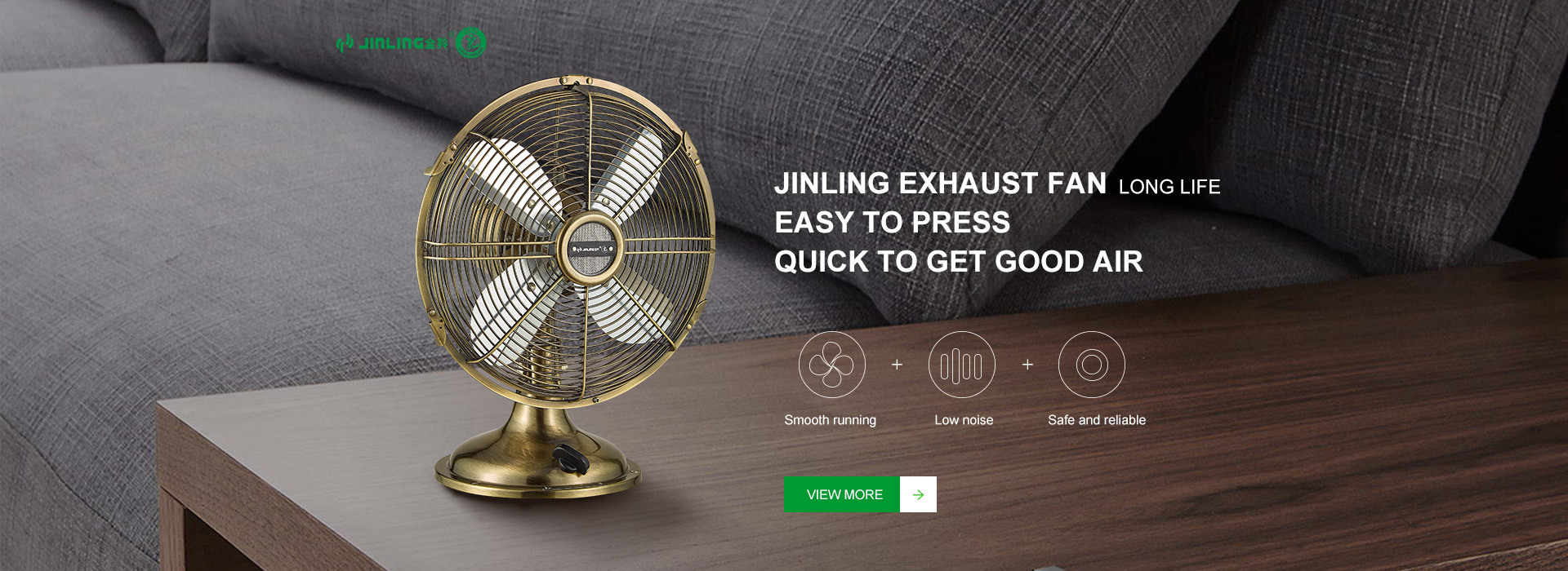 JINLING exhaust fan Easy to press quick to get good air