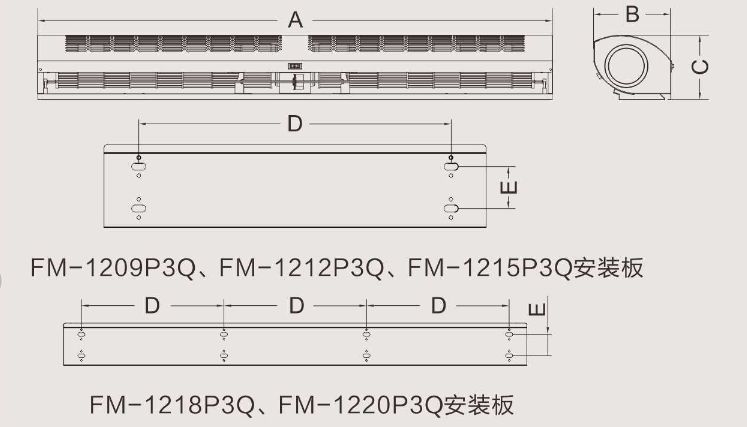 空氣幕(貫流式風(fēng)簾機(jī))