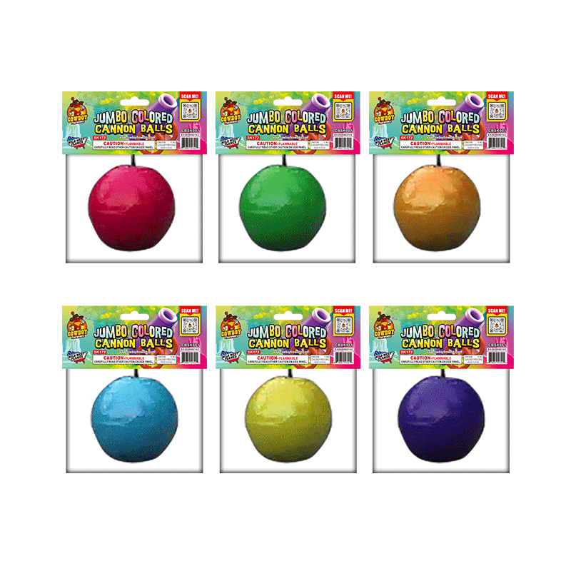 Jumbo Colored Cannon Balls