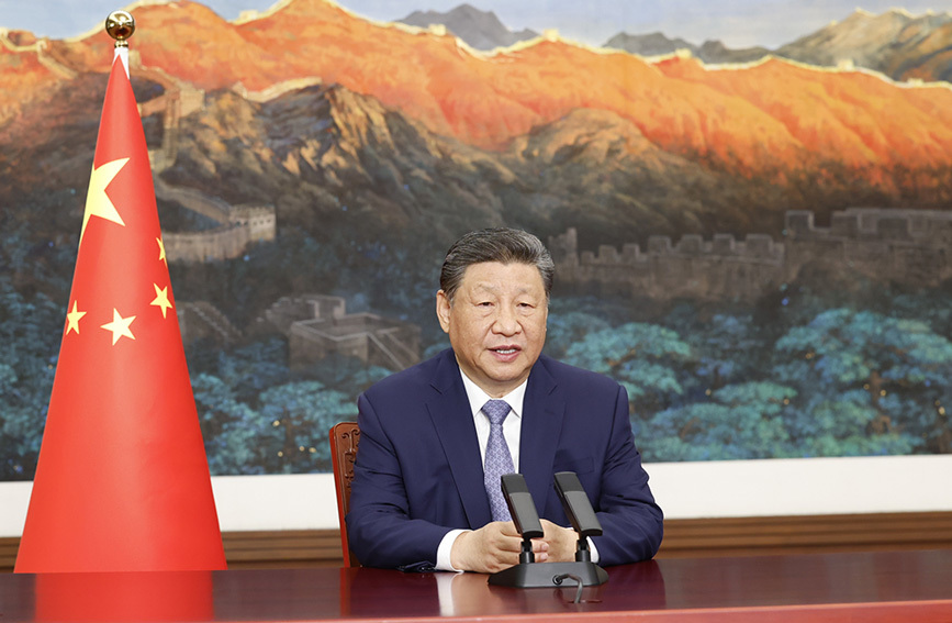 习近平向气候和公正转型领导人峰会发表致辞