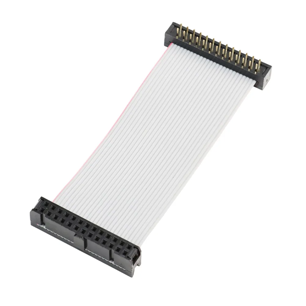 2.54mm IDC Connector To 2.54mm DIP Connector 26P Grey Flat Cable Assembly