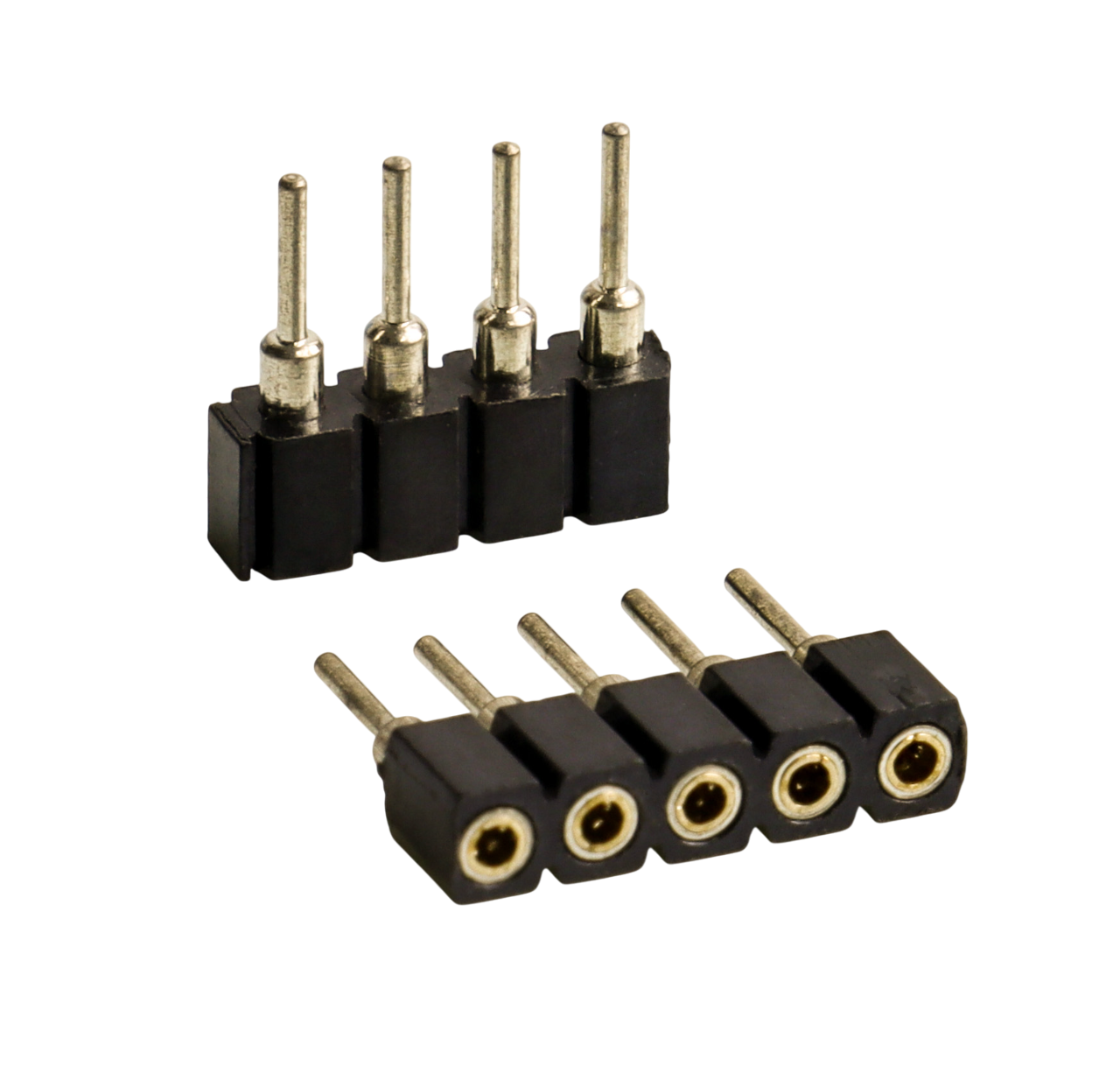 1.27mm Pitch Machined Female Header H3.8 Singlee row L6.4mm Straight Connector