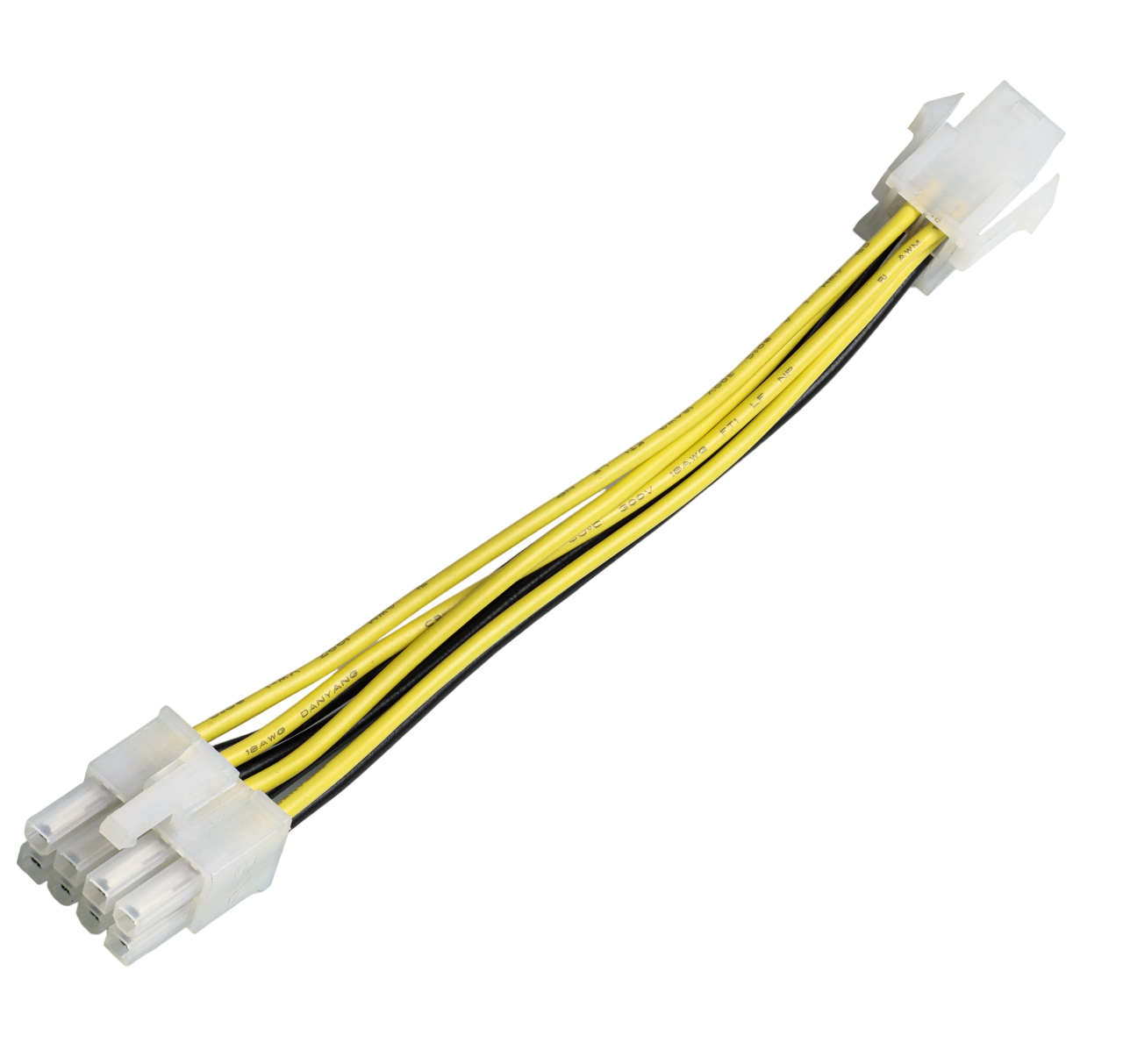 CPU power conversion cable 4Pin to 8Pin power harness for chassis connection cable