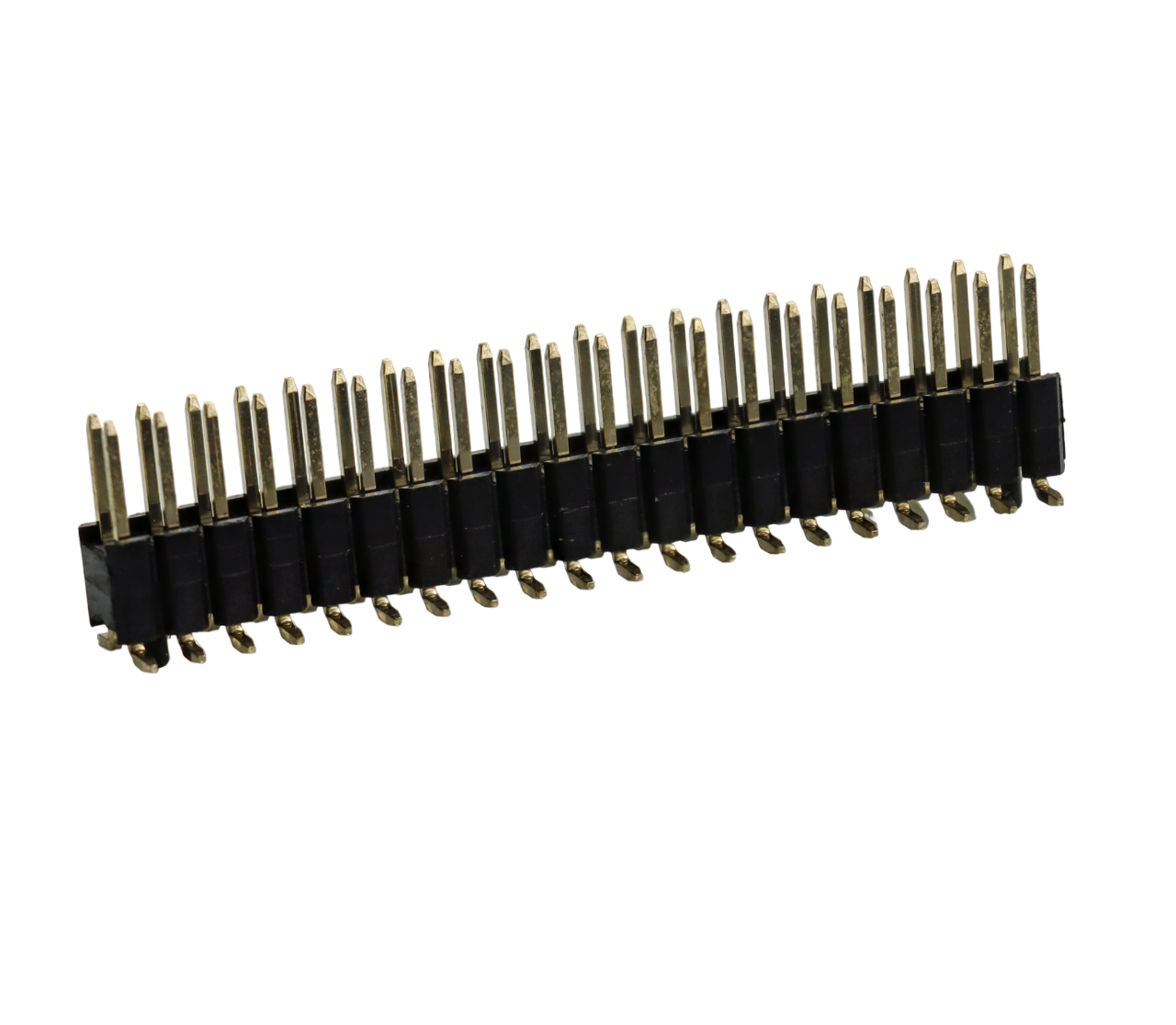 2.54mm Pitch Pin Header SMT Dual row with post PCB Header Connectors