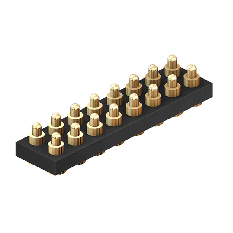 2.54mm Pitch Pogo Pin Connector Dual Row SMT Type