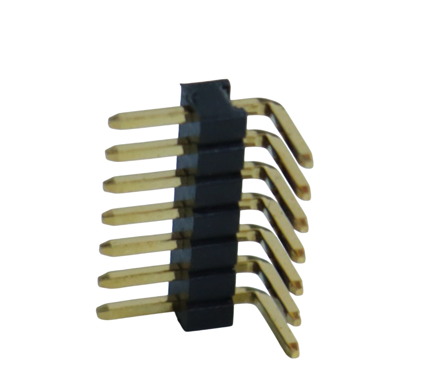 Mm Pin Header H Mm Single Row Right Angle Type Dongguan Hecon Electronics Co Ltd