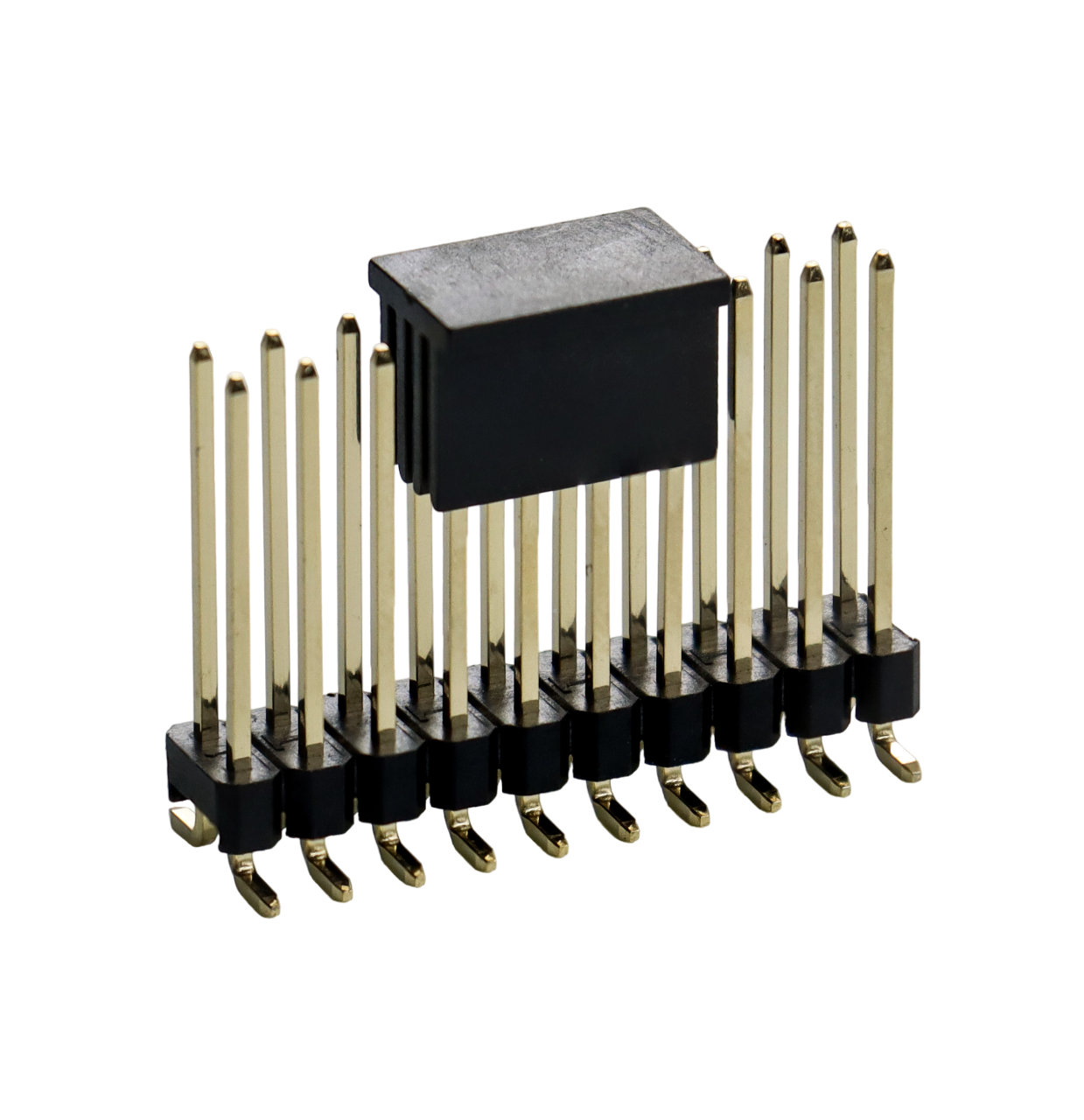 2.54mm Pitch Pin Header SMT Double row with cap PCB Header Connectors