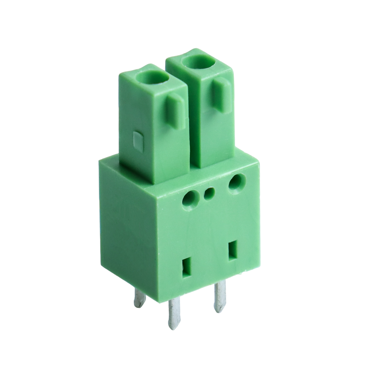 3.81mm 插拔式母座接线端子台连接器2P