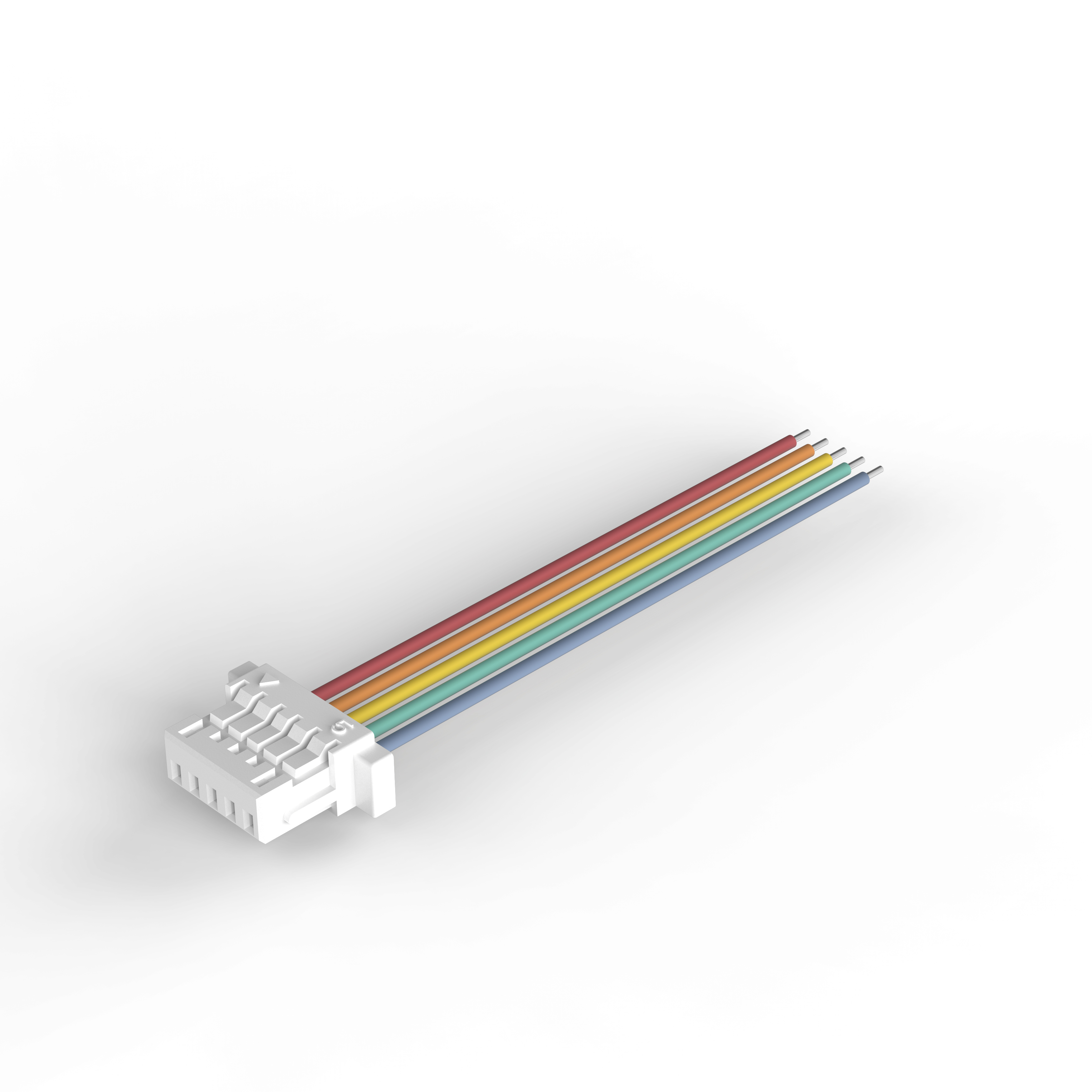 SH1.0mm housing connector to other end of the peeling tin 3mm electronic wire harness cable