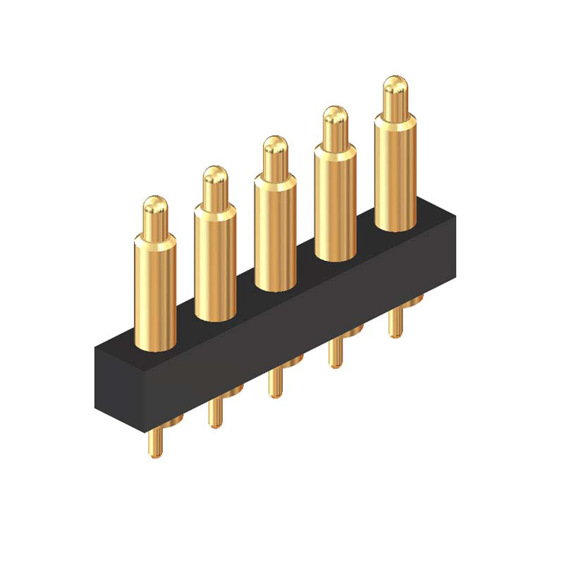 Dip 2.54mm Pitch Single Row 1x05P Pogo Pin Connector
