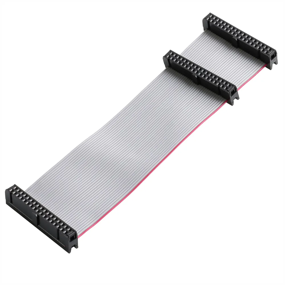 Custom 2.54mm IDC Flat Cables 2-17pin 34pin idc flat ribbon cable assembly
