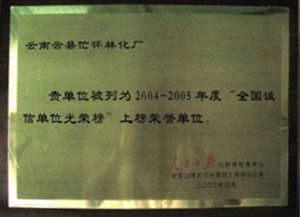National Honesty Unit Honor Roll