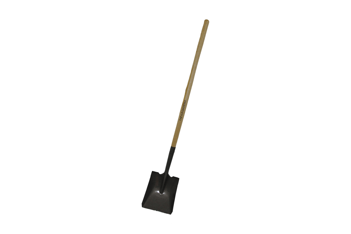 Square spade with wooden handle Square spade with wooden handle