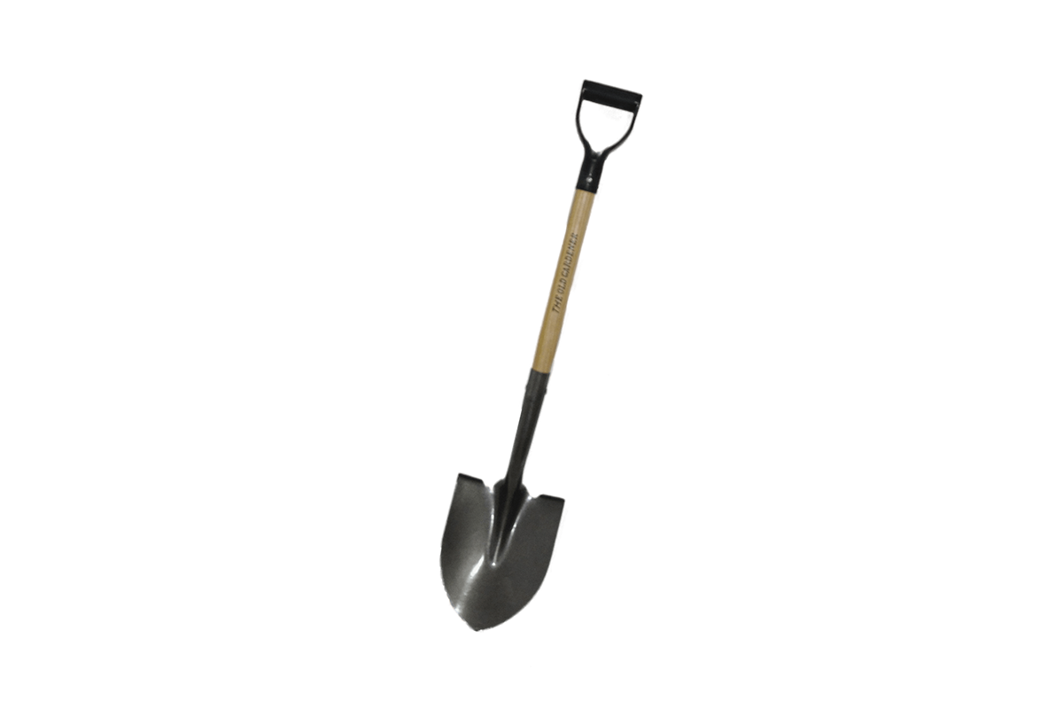 Wooden handle pointed spade Wooden handle pointed spade