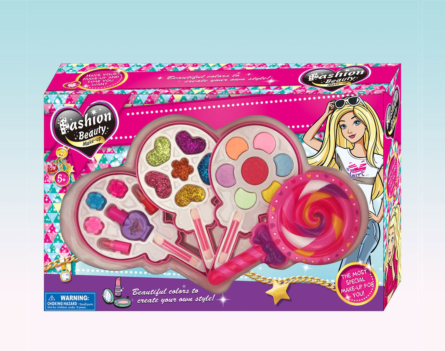 Lollipop three-layer cosmetics