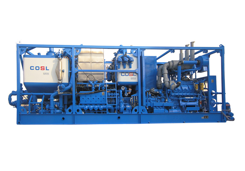 High Displacement Twin Engine & Twin Pump Cementing Skid