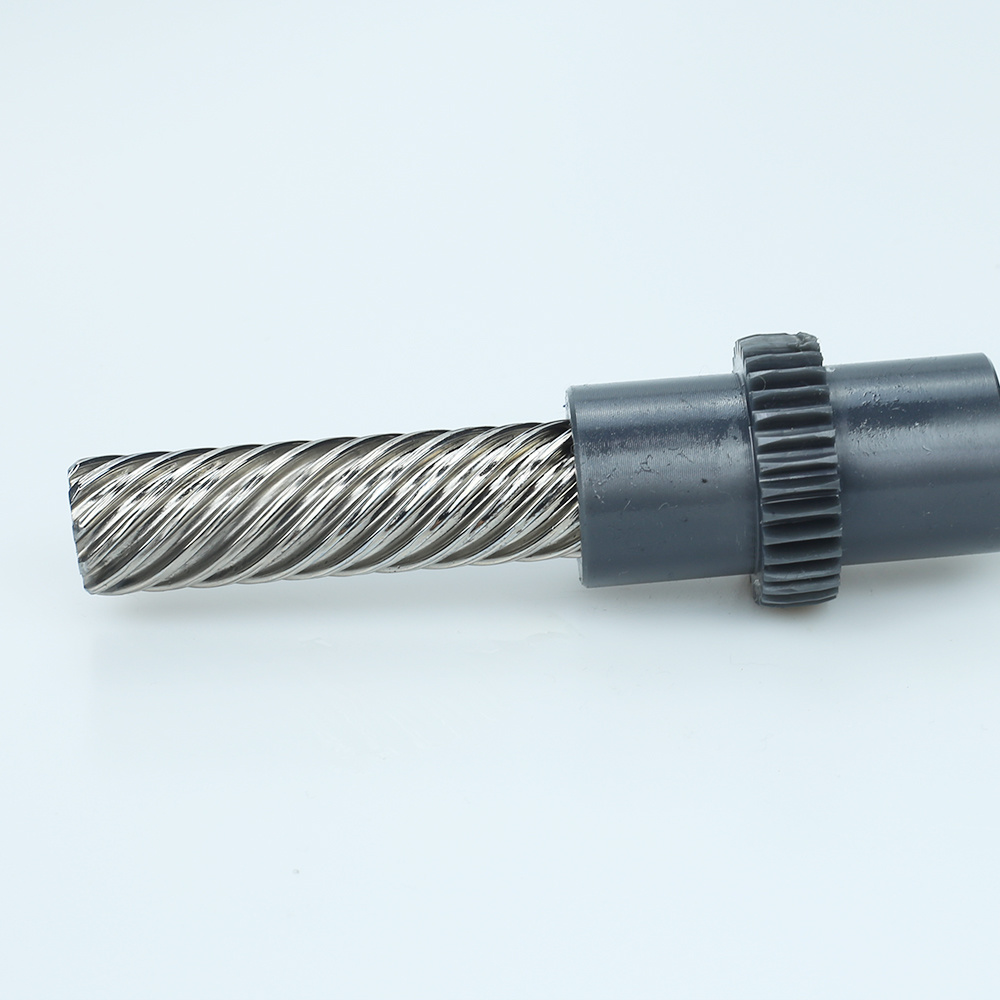 Bus door screw rod