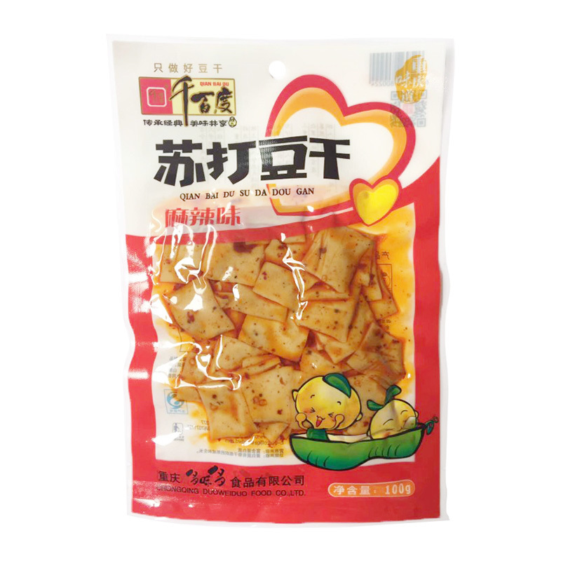 100g苏打豆干