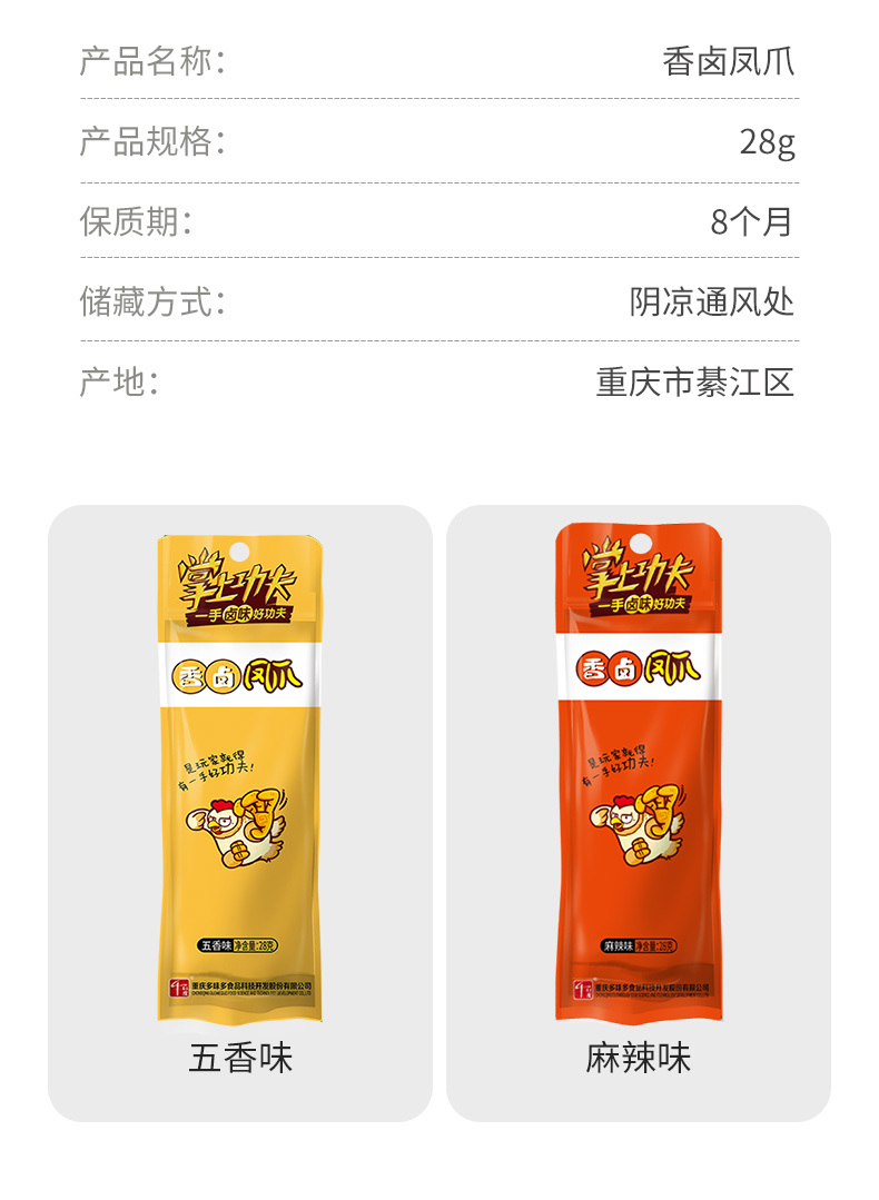 28g单支卤凤爪