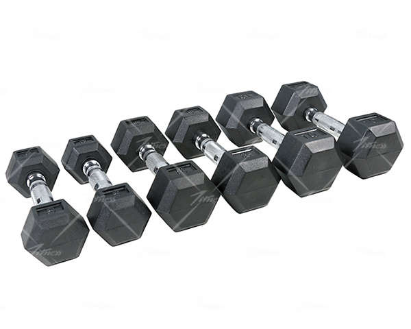 Rubber Hex Dumbbell